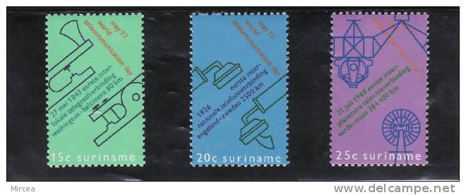 C1627 - Surinam 1971 - Michel 601/3 Neufs** - Surinam ... - 1975