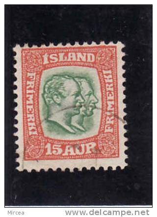 Islande 1907 - Yv.no.59 Oblitere(d) - Gebraucht