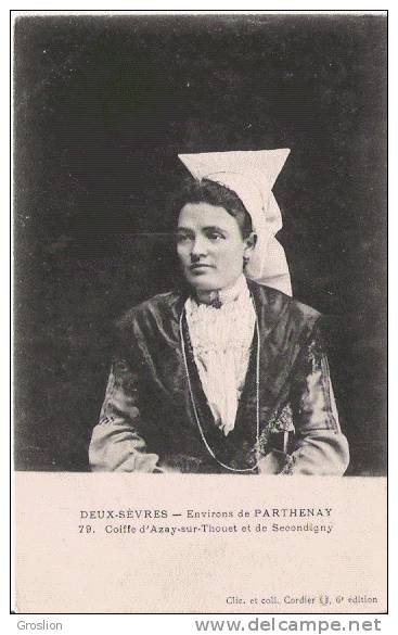 DEUX SEVRES ENVIRONS DE PARTHENAY 79 COIFFE D'AZAY SUR TOUET ET DE SECONDIGNY (BEAU PLAN FEMME) - Secondigny