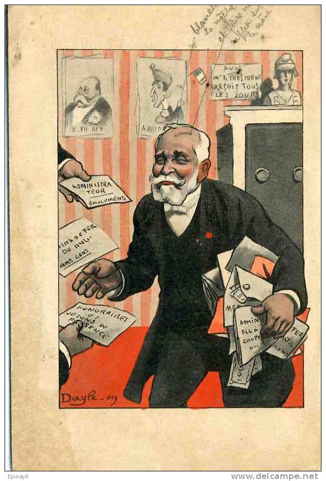 POLITIQUE - FRANC MACONNERIE - JAURES - Président De La République - Illustrateur Dayle En 1909 - République - Collections