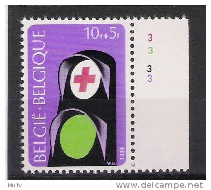 Belgie OCB 1706 (**) Met Plaatnummer 3. - 1971-1980