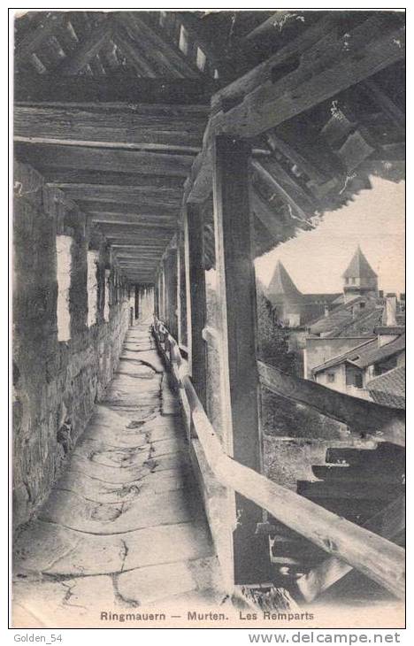 Ringmauern - Murten. Les Remparts CPA écrite En 1911 - Murten