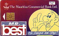 MAURICE MAURITIUS COMMERCIAL BANK CARTE RARE ANCIENNE 55U - Maurice