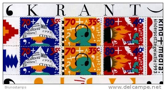 NETHERLANDS/NEDERLAND - 1993 PRO INFANCY M/S MINT NH - Bloques