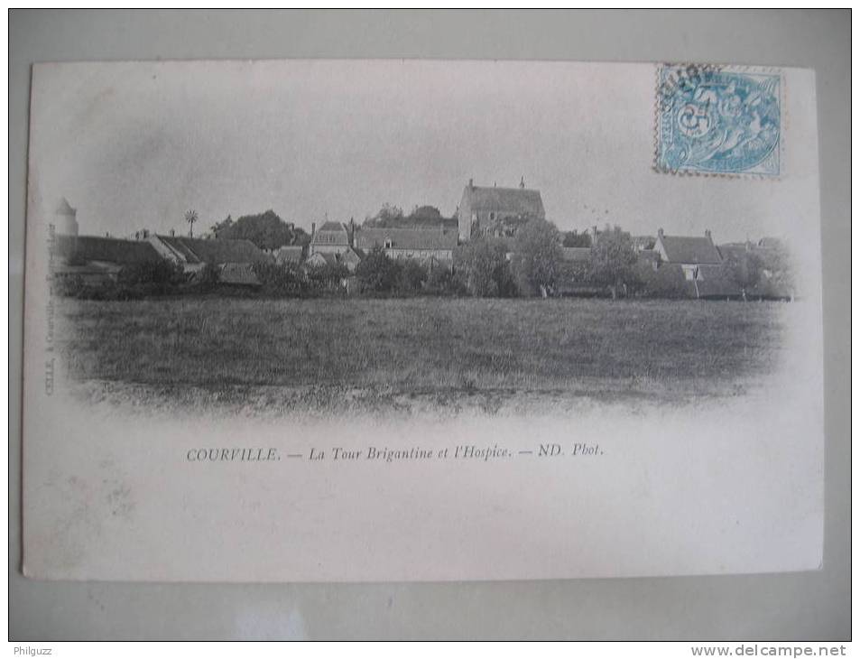 CARTE POSTALE CPA 28 COURVILLE LA TOUR BRIGANTINE ET L'HOSPICE - Courville