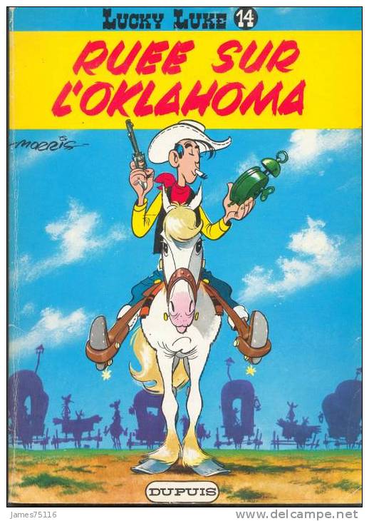 LUCKY LUKE N°14 - Ruée Sur L´Oklahoma (réédition De 1977) - Autres & Non Classés