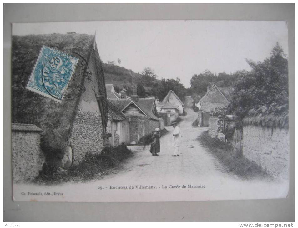 CARTE POSTALE CPA 28 ENVIRONS DE VILLEMEUX LA CAVEE DE MANZAIZE - Villemeux-sur-Eure