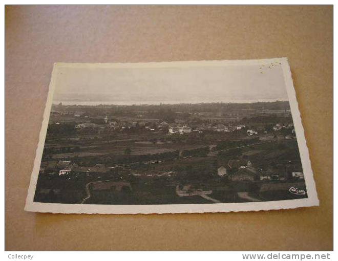 CPSM DOUVAINE Vue Générale Au Fond Le Lac De Genève Et La Suisse - Douvaine