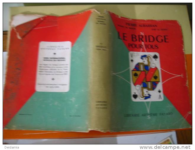 LE BRIDGE POUR TOUS. 1951. LIBRAIRIE ARTHEME FAYARD - Giochi Di Società