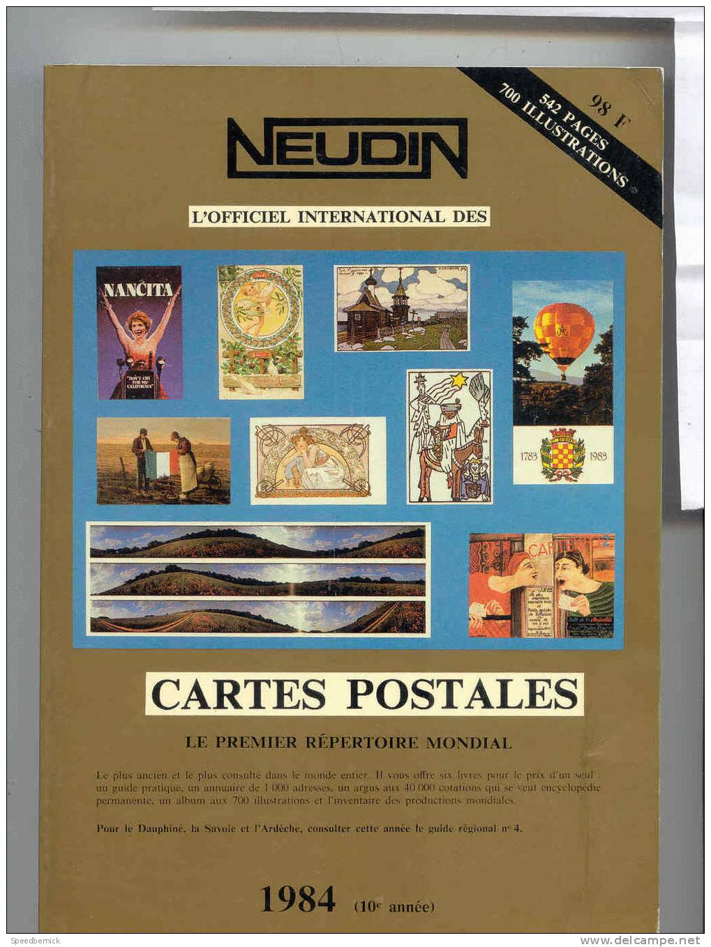 NEUDIN 1984 Argus CARTES POSTALES - Libros & Catálogos