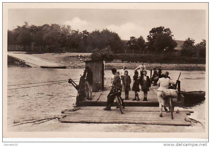 KALBE - CALBE Fähre Traversée Avec Le Bac Animée Carte Photo De 1956 - Kalbe