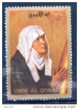 Timbre Neuf : Tableau Religieux. La Vie De Jésus : La Sainte Vierge. Umm-Al-Qiwain. Michel N° 1167A - 1972. - Paintings