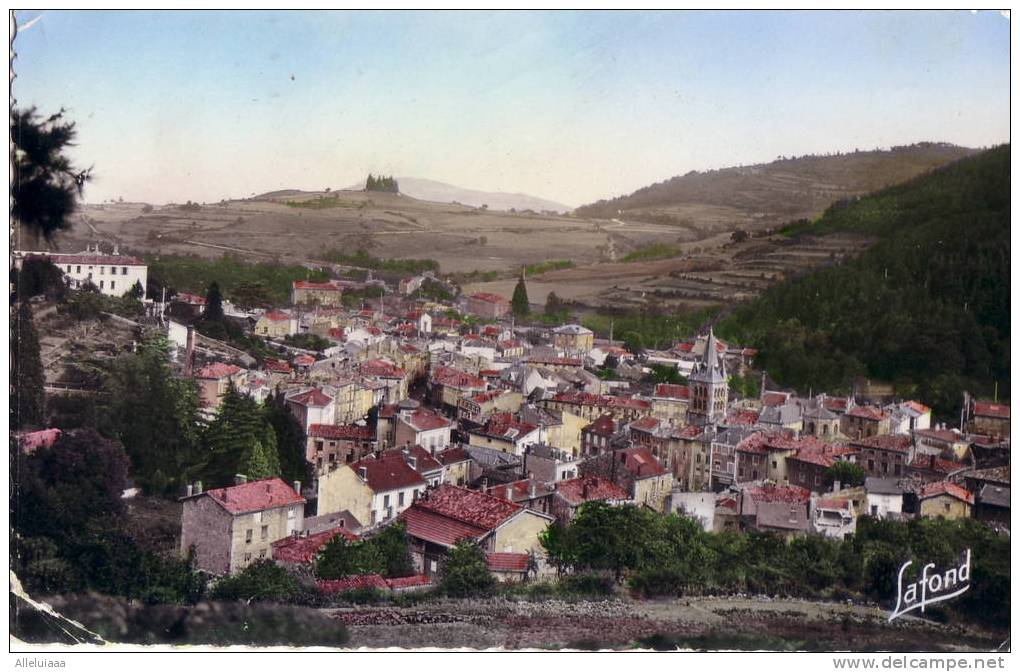 CPSM Format CPA Carte Postale FRANCE BOURG-ARGENTAL Vue Générale - REAL PHOTO - Bourg Argental