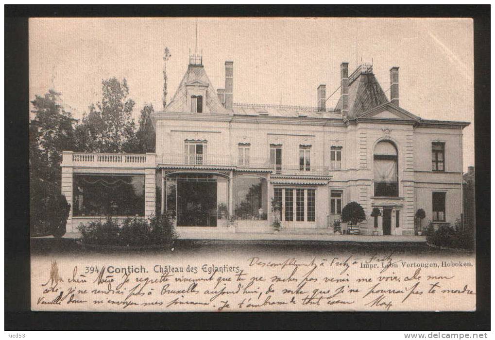 Kontich Contich Kasteel Chateau Des Eglantiers 1904 - Kontich