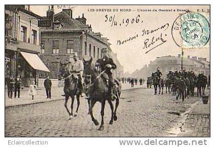 DENAIN     59     Grève Du Nord...Entrée Du Général - Denain