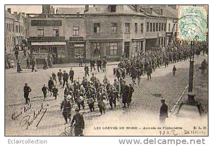 Denain      59    Grève .du Nord.   Arrivée De L'infanterie   (voir Scan) - Denain