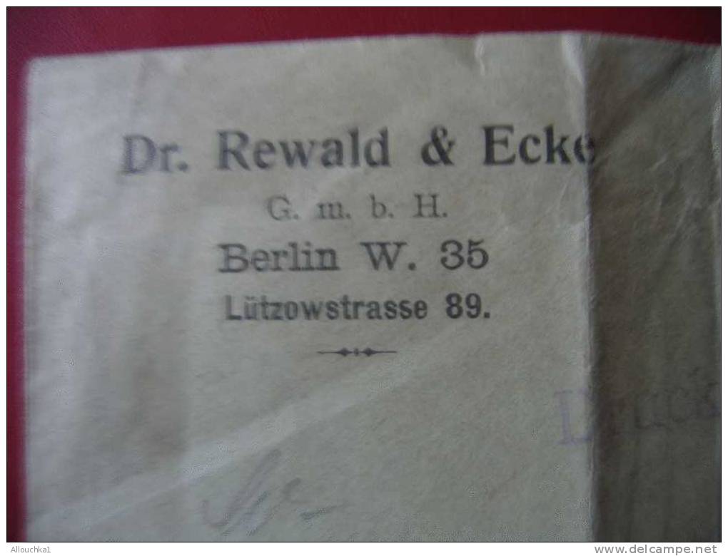 MARCOPHILIE LETTRE DE BERLIN -DRUCKSACHE DEUTSCHES REICH-ALLEMAGNE POUR DOCTEUR BARCELONE ESPAGNE -SPAGNEN -1920 - Machines à Affranchir (EMA)