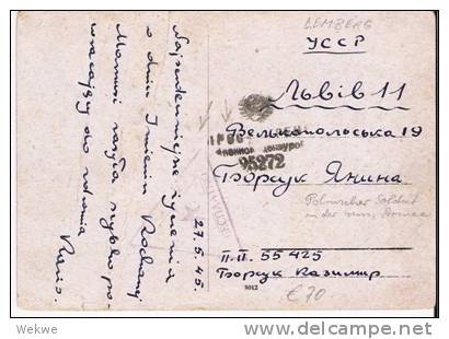 Pol156/- POLEN -  Feldpost, Pole In Der Russischen Armee 1945 - Storia Postale