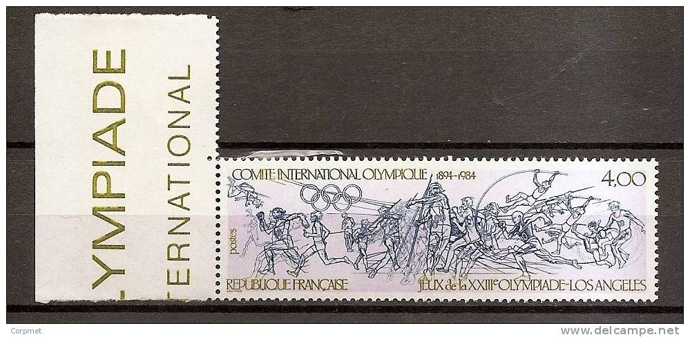 OLYMPIC GAMES - JEUX OLYMPIQUES  - FRANCE - 1984 Los Angeles  - Marginal Yvert # 2314 - ** MINT (NH) - Zomer 1984: Los Angeles