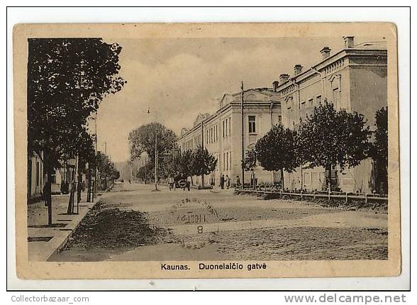 LITHUANIA LIETUVA KAUNAS VINTAGE POSTCARD POSTAL - Lituania