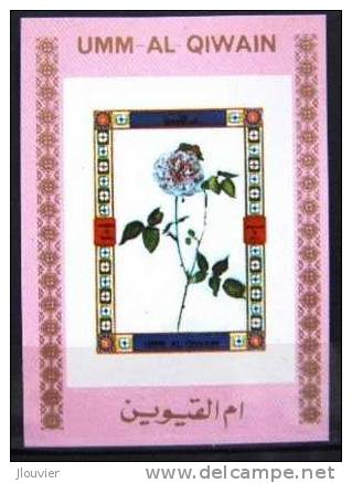 Bloc-Timbre Neuf Non Dentelé : Fleurs : Roses. Umm-Al-Qiwain. Michel N° 1449A - 1972. - Roses