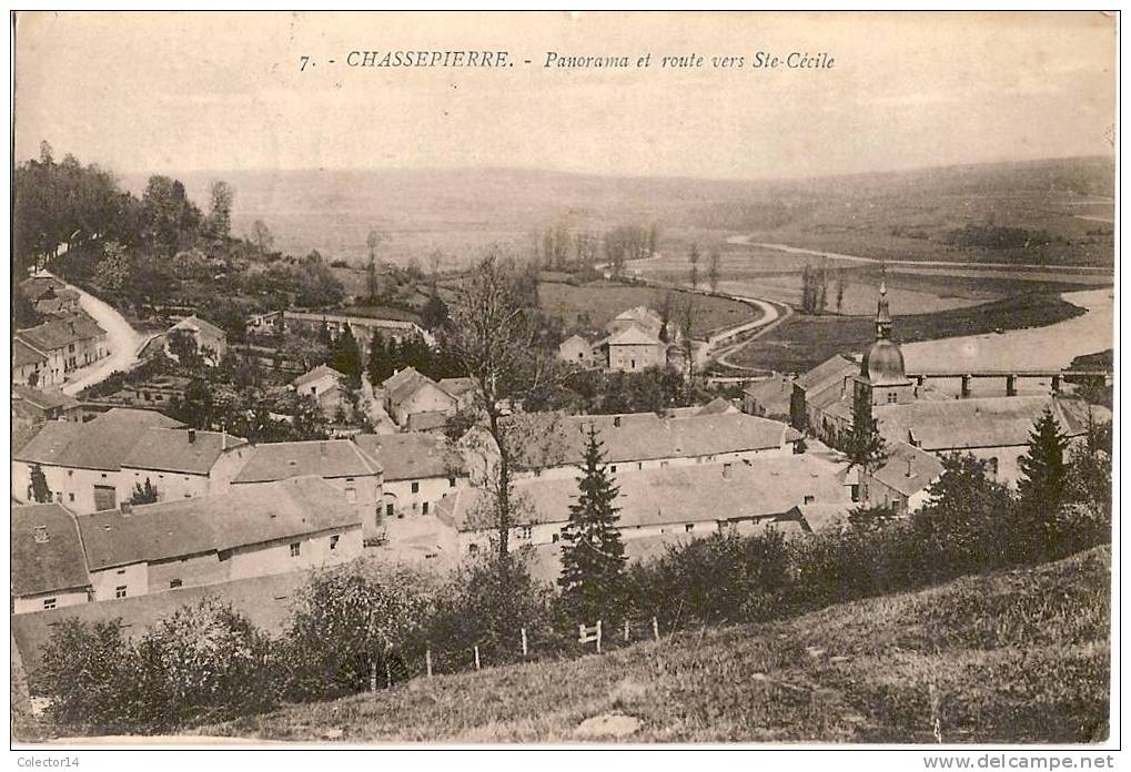 CHASSEPIERRE  ROUTE VERS STE  CECILE 1930 - Chassepierre