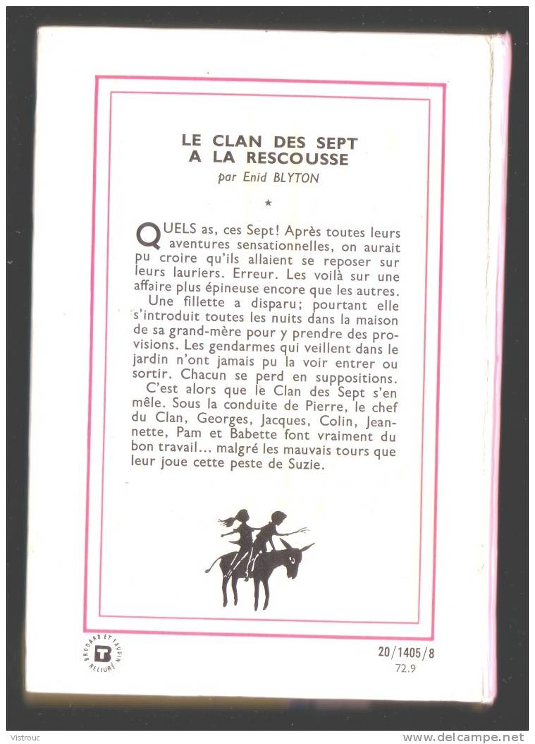 "Le Clan Des 7 à La Rescousse" - Enid BLYTON - Bibliothèque Rose. - Bibliotheque Rose