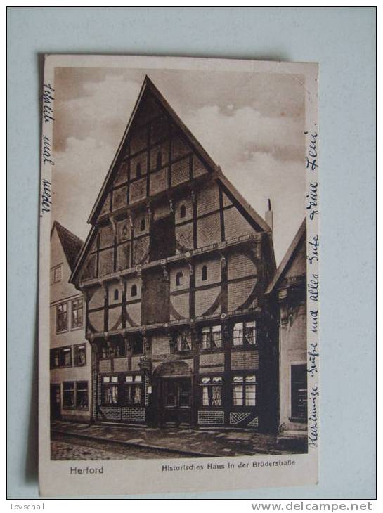 Herford. - Historisches Haus In Der Brüderstrasse. (28-6-1925) - Herford