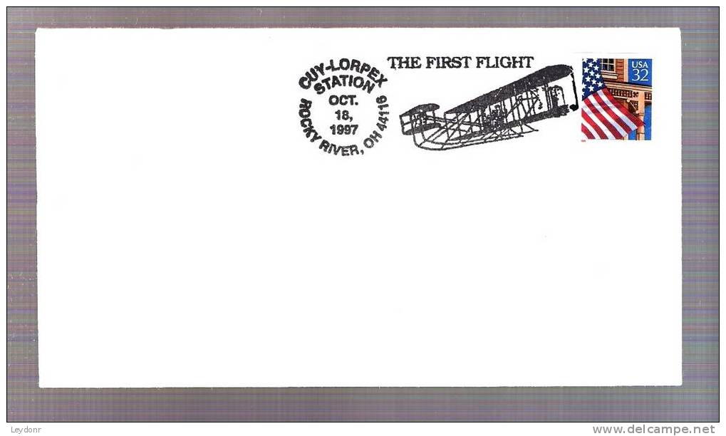 CUY-LORPEX  Station - The First Flight - Rocky River, OH 44116 - OCT. 18, 1997 - Event Covers