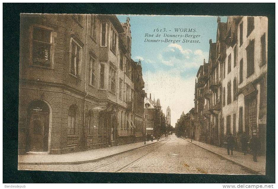 Allemagne - Worms - Rue Donners Berger - Donners Berger Strasse ( Correspondance Militaire N°1613) - Worms