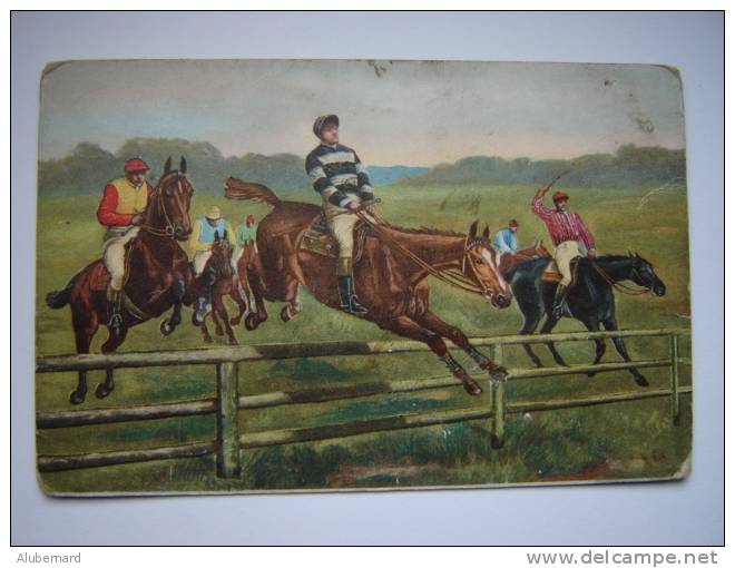 Saut D'obstacles.1905 - Hippisme