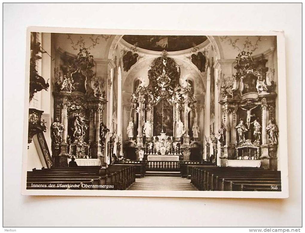 Oberammergau -Inneres Der Pfarrkirche  Cca 1930´s      VF D31277 - Oberammergau