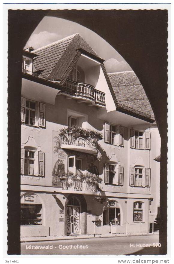 Ansichtskarte  - Goehtehaus - - Mittenwald
