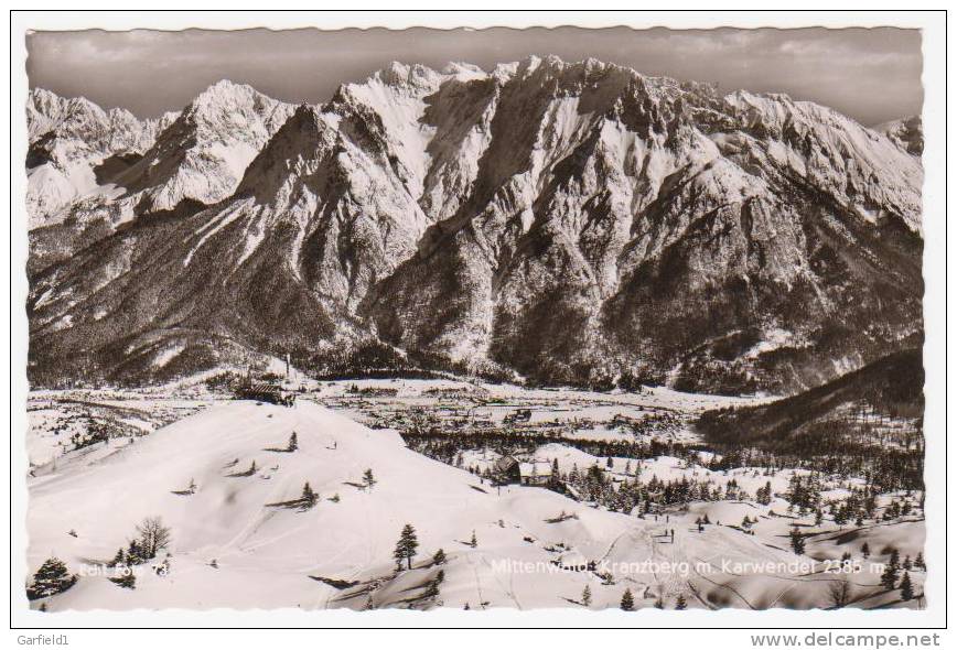 Ansichtskarte  -  Mittenwald , Kranzberg M. Karwendel  - - Mittenwald