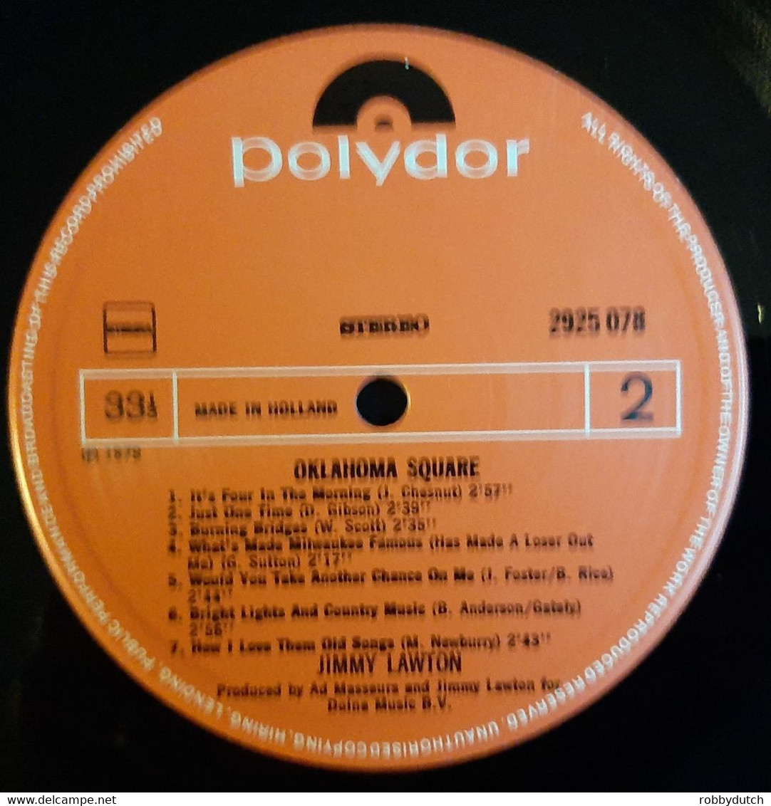 * LP * JIMMY LAWTON - OKLAHOMA SQUARE (Holland 1979) - Country & Folk