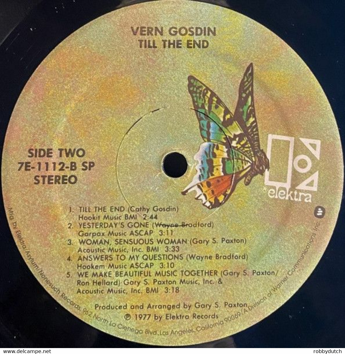 * LP * VERN GOSDIN - TILL THE END (1977 Special U.S.A.-import Ex-!!!) - Country Y Folk