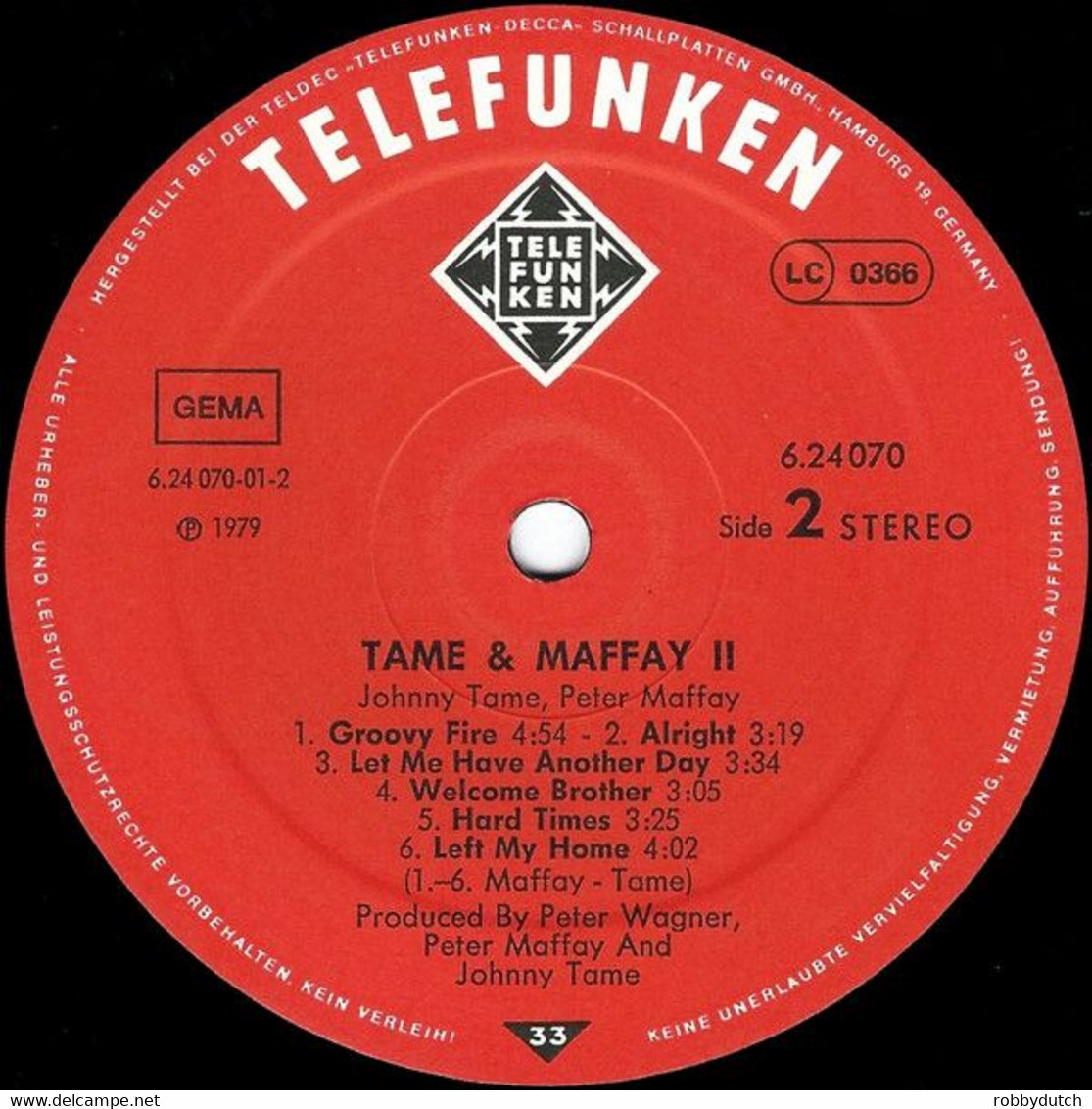 * LP * JOHNNY TAME & PETER MAFFAY - TAME & MAFFAY 2 (Germany 1979 Ex-!!!) - Country Y Folk