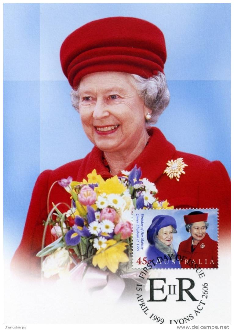 AUSTRALIA - 1999  QUEEN'S BIRTHDAY  MAXIMUM CARD - Cartes-Maximum (CM)