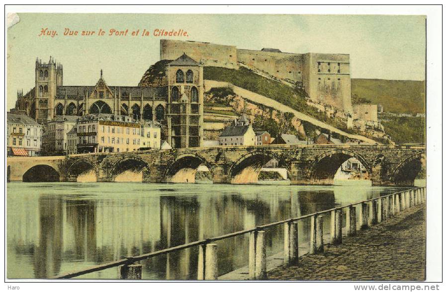 HUY - Vue Sur Le Pont Et La Citadelle - Colorisée (721)rl - Huy