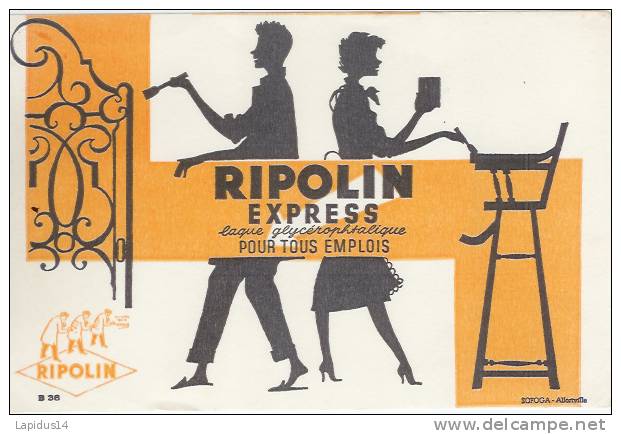 BU 23 / BUVARD        PEINTURE  RIPOLIN EXPRESS  LAQUE - Peintures