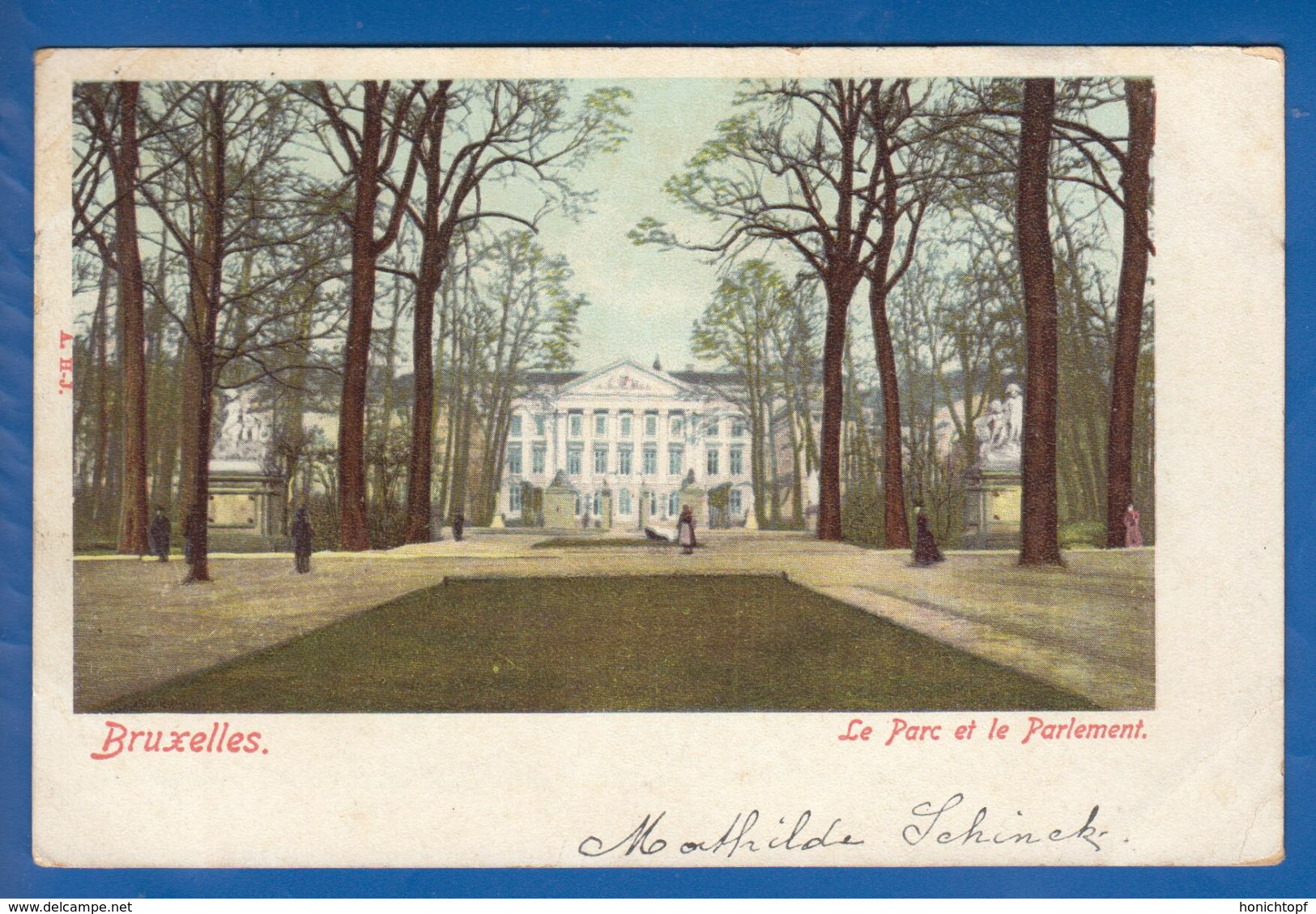 Belgien; Bruxelles; Brussel; Le Parc Et Le Parlement; 1904 - Bossen, Parken, Tuinen