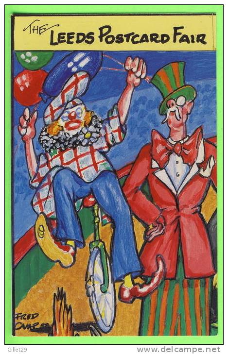 LEEDS, UK  - THE LEEDS POSTCARD FAIR 1988 - CIRCUS - FRED CAMP - - Leeds