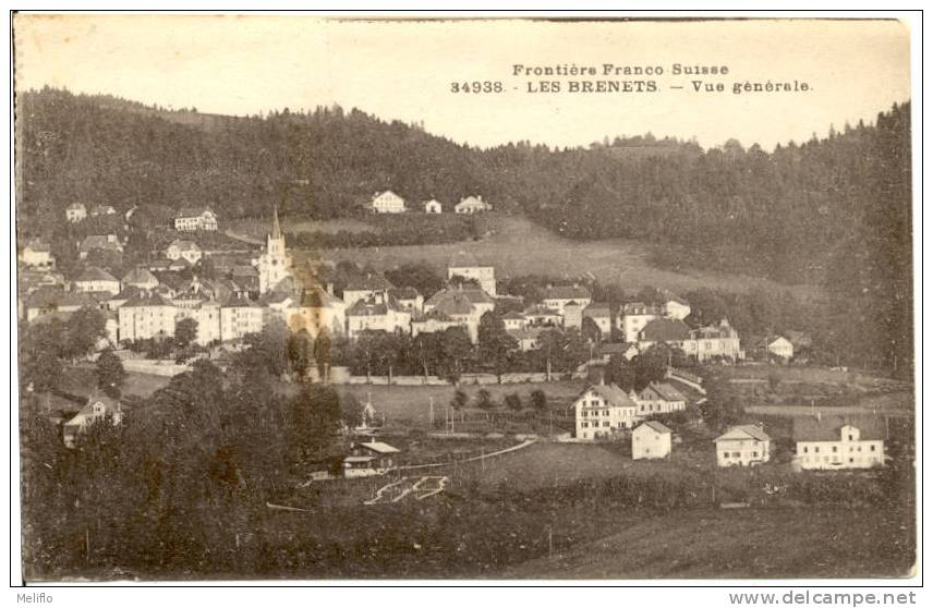 Frontiere Franco Suisse - Les Brenets (Suisse) - Vue Générale - Les Brenets