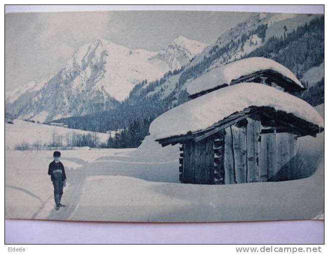 Paysage Neige, Chalet, Cabane, Voyagé Ambulant 1910 16638 Wehrli AG Kilchberg Zurich - Berg