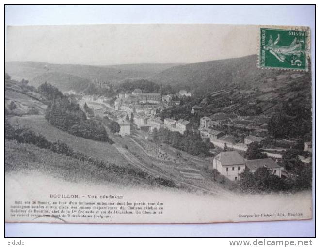 Bouillon  Vue Generale Charpentier Richard Edit Mezieres Croisade Godefroid De Bouillon - Bouillon