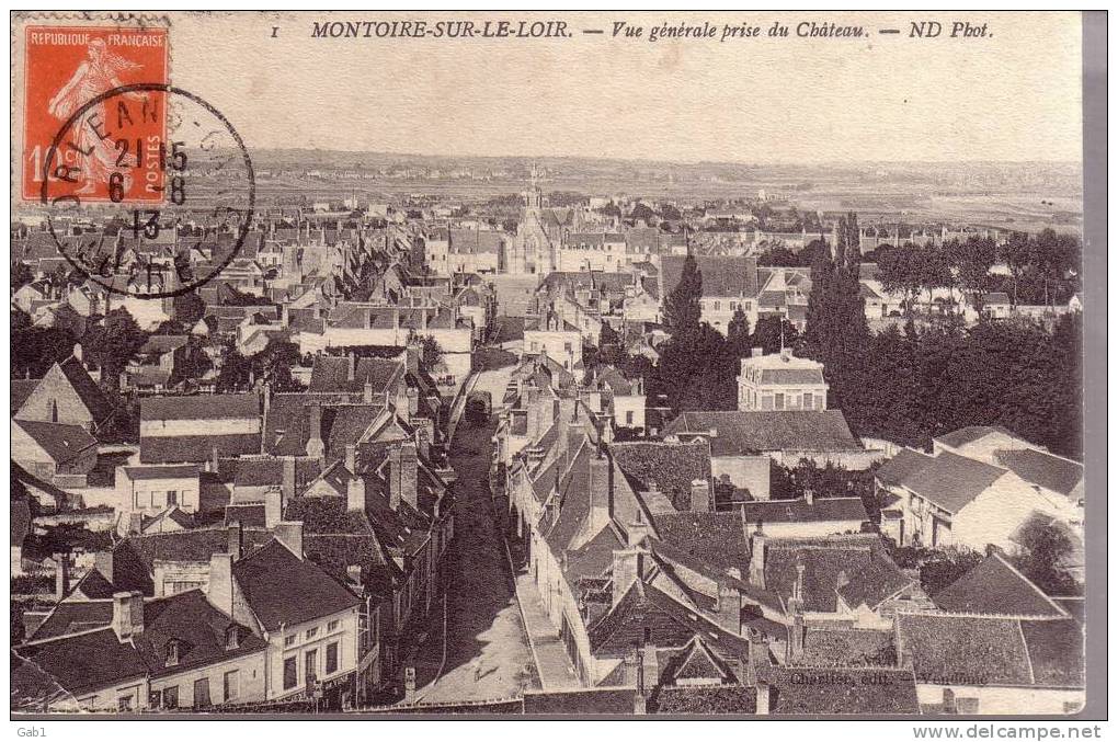 41 --- Montoire - Sur - Le - Loir --- Vue Generale Prise Du Chateau - Montoire-sur-le-Loir