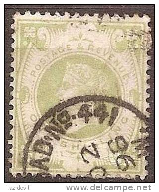 GREAT BRITAIN - 1887 1/- Queen Victoria. Scott 122. Used. Catalogue $55 - Used Stamps