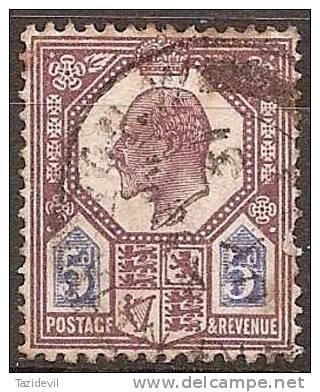 GREAT BRITAIN - 1902 5d King Edward VII. Scott 134. Used - Used Stamps