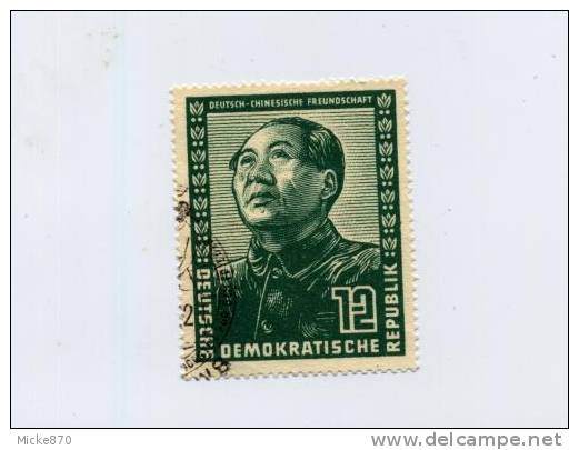 Allemagne De L'est N°38 Oblitéré Mao Tsé Toung - Mao Tse-Tung