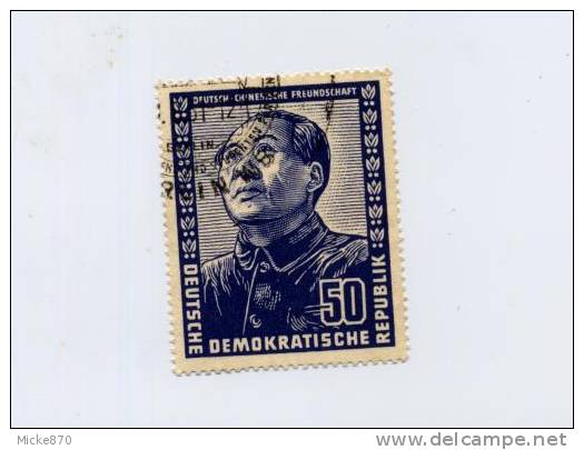 Allemagne De L´est N°40 Oblitéré Mao Tsé Toung - Mao Tse-Tung